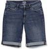 Amazon Essentials Women’s Slim Fit Denim Bermuda Shorts with Pockets(Dark Wash)