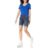Amazon Essentials Women’s Slim Fit Denim Bermuda Shorts with Pockets(Dark Wash)