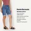 Amazon Essentials Women’s Slim Fit Denim Bermuda Shorts with Pockets(Medium Blue Vintage)