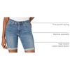 Amazon Essentials Women’s Slim Fit Denim Bermuda Shorts with Pockets(Medium Wash)