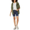 Amazon Essentials Women’s Slim Fit Denim Bermuda Shorts with Pockets(Rinse)
