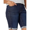 Amazon Essentials Women’s Slim Fit Denim Bermuda Shorts with Pockets(Rinse)