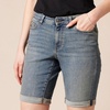 Amazon Essentials Women’s Slim Fit Denim Bermuda Shorts with Pockets(Vintage Wash)