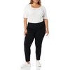 Amazon Essentials Women’s Slim-Fit Bi-Stretch Side Zip Ankle Pant(Black)