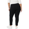 Amazon Essentials Women’s Slim-Fit Bi-Stretch Side Zip Ankle Pant(Black)