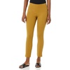 Amazon Essentials Women’s Slim-Fit Bi-Stretch Side Zip Ankle Pant(Dark Camel)