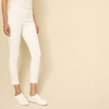 Amazon Essentials Women’s Slim-Fit Bi-Stretch Side Zip Ankle Pant(Ivory)