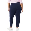 Amazon Essentials Women’s Slim-Fit Bi-Stretch Side Zip Ankle Pant(Navy)