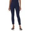 Amazon Essentials Women’s Slim-Fit Bi-Stretch Side Zip Ankle Pant(Navy)
