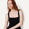 Amazon Essentials Women’s Square Neck Wide Leg Sleeveless Jumpsuit(Black)