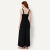 Amazon Essentials Women’s Square Neck Wide Leg Sleeveless Jumpsuit(Black)