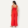 Amazon Essentials Women’s Square Neck Wide Leg Sleeveless Jumpsuit(Bright Poppy Red)