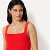 Amazon Essentials Women’s Square Neck Wide Leg Sleeveless Jumpsuit(Bright Poppy Red)