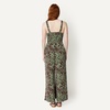 Amazon Essentials Women’s Square Neck Wide Leg Sleeveless Jumpsuit(Sage Green Abstract Palms)