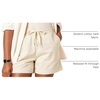 Amazon Essentials Women’s Stretch Cotton Mid-Rise Pull-On Relaxed-Fit Shorts(Beige)