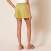 Amazon Essentials Women’s Stretch Cotton Mid-Rise Pull-On Relaxed-Fit Shorts(Dark Yellow)