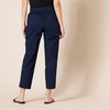 Amazon Essentials Women’s Stretch Cotton Pull-on High Rise Relaxed-Fit Ankle Length Pant(Navy)