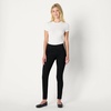 Amazon Essentials Women’s Stretch Denim Mid-Rise Pull-On Skinny Jegging(Black)