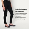 Amazon Essentials Women’s Stretch Denim Mid-Rise Pull-On Skinny Jegging(Black)