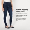 Amazon Essentials Women’s Stretch Denim Mid-Rise Pull-On Skinny Jegging(Dark Wash)