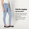 Amazon Essentials Women’s Stretch Denim Mid-Rise Pull-On Skinny Jegging(Iced Light Wash)