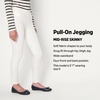 Amazon Essentials Women’s Stretch Denim Mid-Rise Pull-On Skinny Jegging(White)