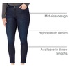 Amazon Essentials Women’s Stretchy Mid Rise Curvy Skinny Jeans – Discontinued Colors(Dark Wash)