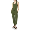 Amazon Essentials Women’s Studio Terry Stretchy Jumpsuit for Exercise (Available in Plus Size)(Dark Olive)
