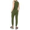 Amazon Essentials Women’s Studio Terry Stretchy Jumpsuit for Exercise (Available in Plus Size)(Dark Olive)