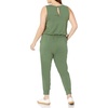 Amazon Essentials Women’s Studio Terry Stretchy Jumpsuit for Exercise (Available in Plus Size)(Military Green)