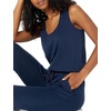 Amazon Essentials Women’s Studio Terry Stretchy Jumpsuit for Exercise (Available in Plus Size)(Navy)