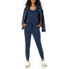 Amazon Essentials Women’s Studio Terry Stretchy Jumpsuit for Exercise (Available in Plus Size)(Navy)