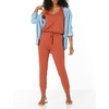 Amazon Essentials Women’s Studio Terry Stretchy Jumpsuit for Exercise (Available in Plus Size)(Terracotta)