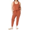 Amazon Essentials Women’s Studio Terry Stretchy Jumpsuit for Exercise (Available in Plus Size)(Terracotta)
