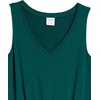 Amazon Essentials Women’s Studio Terry V Neck Romper, Stretchy Exercise Loungewear, Soft(Dark Green)