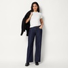Amazon Essentials Women’s Ultra Soft Low-Rise Wide Leg Jean(Rinse Denim)