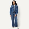 Amazon Essentials Women’s Ultra Soft Low-Rise Wide Leg Jean(Stone Medium Wash)