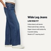 Amazon Essentials Women’s Ultra Soft Low-Rise Wide Leg Jean(Stone Medium Wash)