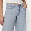 Amazon Essentials Women’s Ultra Soft Low-Rise Wide Leg Jean(Tinted Ice Light Wash)