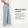 Amazon Essentials Women’s Ultra Soft Low-Rise Wide Leg Jean(Tinted Ice Light Wash)