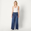 Amazon Essentials Women’s Ultra Soft Mid-Rise Wide Leg Jeans(Dark Shadow Wash)