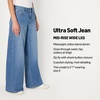 Amazon Essentials Women’s Ultra Soft Mid-Rise Wide Leg Jeans(Slate Blue Wash)