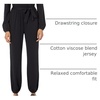 Amazon Essentials Women’s Versatile Knit Surplice Jumpsuit with Sleeves, Elastic Waist (Available in Plus Size)(Black)