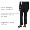 Amazon Essentials Women’s Wide Rib Flared Ankle Pant (Previously Daily Ritual)(Black)