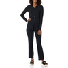 Amazon Essentials Women’s Wide Rib Flared Ankle Pant (Previously Daily Ritual)(Black)
