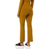 Amazon Essentials Women’s Wide Rib Flared Ankle Pant (Previously Daily Ritual)(Brown)