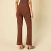 Amazon Essentials Women’s Wide Rib Flared Ankle Pant (Previously Daily Ritual)(Chocolate)