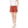 Amazon Essentials Women’s 5″ Inseam Drawstring Linen Blend Shorts with Elastic Waist (Available in Plus Size)(Terracotta)