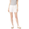 Amazon Essentials Women’s 5″ Inseam Drawstring Linen Blend Shorts with Elastic Waist (Available in Plus Size)(White)
