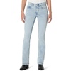 Amazon Essentials Women’s Curvy Slim-Fit Mid-Rise Bootcut Jeans(Tinted Ice Light Wash)